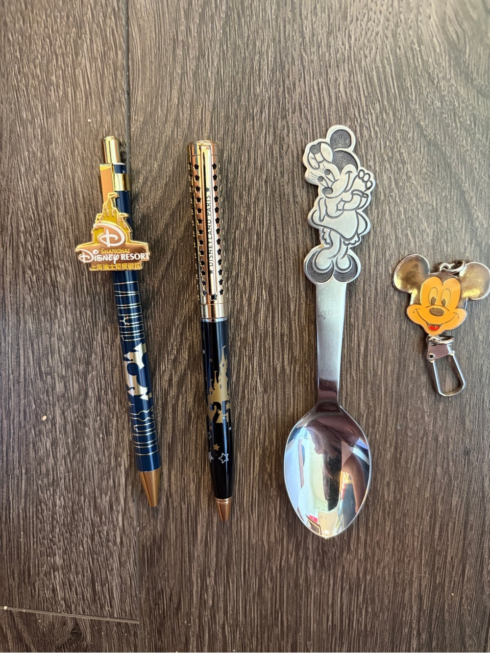 Disney pens, spoon and keychain lot